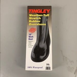 Tingley 10” Rubber Overshoes Size 14-15 1/2 Men’s